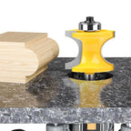 5PCS Bullnose Beading Router Bits with 1/4-Inch Shank Carbide-Tipped Corner Beading Bits Set Radius:1/4",3/8",1/2",5/8",3/4"