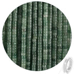 300pcs Natural Green Aventurine Heishi Spacer Beads 2x4mm Genuine Real Disc Stone Beading DIY Charm Smooth Loose Gemstone Beads for Jewelry Making Bracelets Necklaces Earrings Crafts - color: Green Aventurine