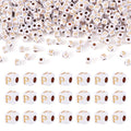 FASHEWELRY 500Pcs White Golden Letter Beads 4.5mm Square Alphabet Beads Acrylic Cube Letter P Beads for Friendship Bracelet Necklace Keychains Jewelry Making - color: Letter P