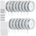 Afcabakila 15 Rolls Necklace Chains Stainless Steel Jewelry Chains Kit 118 Feet Silver for Jewelry Making DIY Necklace Bracelet Making with Jump Rings Lobster Clasps and Connectors