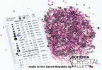 0.7oz (20g) Mix of Small Rocailles, Seed Beads & Bugles 2-10mm Preciosa Ornela Czech Glass Beads, Mix Purple - color: Purple Pink Mix - mix, size: Mixed Sizes 2-10mm
