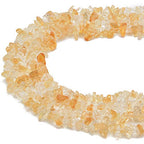 Gemstone Chips Natural Citrine 3-5mm Healing Crystals Waist Bracelets Necklace Kit Irregular Stone DIY Crafts Design Jewelry Making Approxi 32 inch - color: Citrine Chips