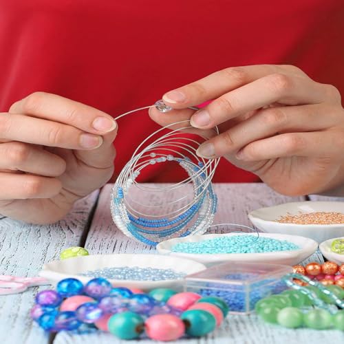 TecUnite Aluminum Craft Wire for Sculpting Bendable Metal Beading Wire for DIY Jewelry Making (1 Roll,Silver,100 m x 0.8 mm) - size: 100 m x 0.8 mm