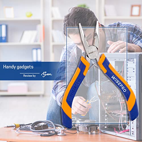 5 Inch Long Nose Pliers with Side Cutter, for Jewelry Making, Repairing, with spring shrapnel loaded - style: 5 Inch Long Nose Pliers