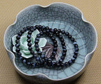 Angelstones Handmade Natural Healing Gemstone 6mm Round Beads Stretch Crystal Bracelet 7 Inch Unisex - color: Blue Tiger Eye