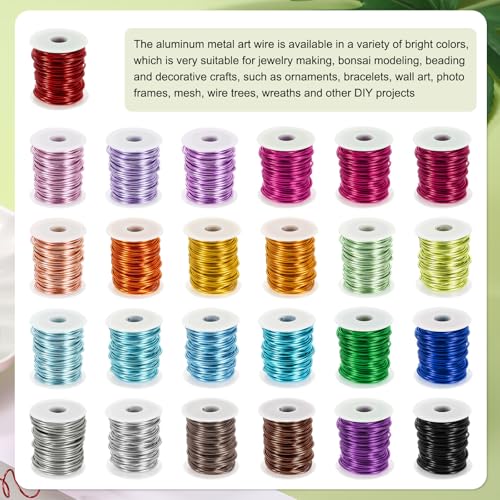 HARFINGTON 12 Gauge Aluminum Craft Wire 2.0mm 98.5ft Flexible Bendable Anodized Metal Jewelry Sculpting Wire for Jewelry Making Modelling Craft DIY, Sapphire Blue - color: Sapphire Blue, size: 98.5ft x 2.0mm
