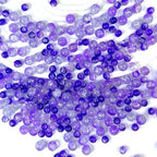 300pcs Crackle Glass Beads, 6mm and 8mm Purple Crystal Glass Beads Round Loose Spacer Bulk Beads for DIY Craft Earring Necklace Bracelet Jewelry - color: Purple