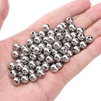 304 Stainless Steel Round Beads 8.0mm 80pcs Spacer Beads for Jewelry DIY Making and Repairing - size: 8.0mm