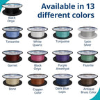 Soft Flex 49 Strand Beading Wire - Medium 0.19 Diameter - 30 Feet Nylon Design Wire - style: Black