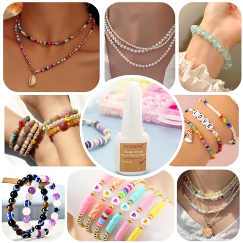 Jewelry Glue for Elastic String - Clear Craft Glue, Bracelet Glue Bracelet Supplies for Rhinestones Crafts, Clay Beads, Fabric, Jewelry Making Kit - color: 1PC Jewelry Glue