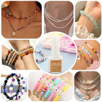 Jewelry Glue for Elastic String - Clear Craft Glue, Bracelet Glue Bracelet Supplies for Rhinestones Crafts, Clay Beads, Fabric, Jewelry Making Kit - color: 1PC Jewelry Glue