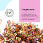 Mack and Rex Tila Bead Mixes (Autumn Rush) – Full-Size, Half-Tila, Quarter-Tila, and Czech Tiles – Variety Pack with 5mm Tila Beads & 6mm Czech Tiles – Ideal for Jewelry Making - color: Autumn Rush, size: 10 Gram Bag