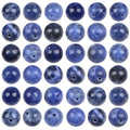 100pcs Natural Stone Beads 8mm Blue Sodalite Round Genuine Real Stone Beading Loose Gemstone Hole Size 1mm DIY Charm Smooth Beads for Bracelets Necklaces Earrings Jewelry Making Crafts - color: Blue Sodalite