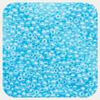 12/0 Tiny Glass Seed Beads Bulk, 2mm 4400 Pcs Craft Pony Beads for Jewelry Making, Friendship Bracelet, Hair Braiding, DIY Necklace Key Chain (Lake Blue) - color: Lake Blue, size: 2mm