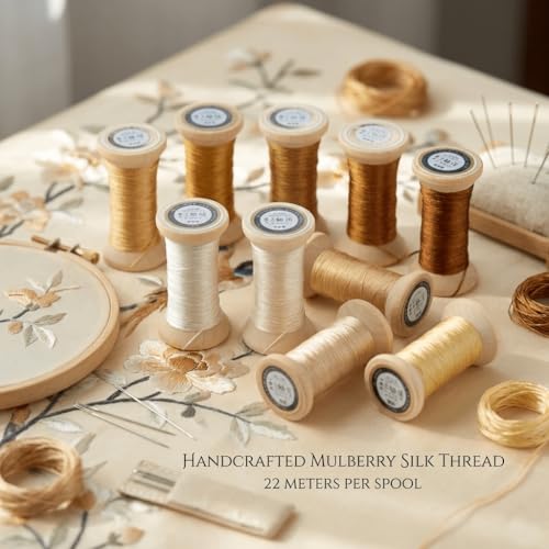 Natural 100% Mulberry Handmade Embroidery Silk Thread Silk Floss (36) - color: 36