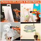 Hot Wire Foam Cutter Pen Set, 9-in-1 Electric Cutter, Cuts Up to 3.75 Inches Thick, Ideal for Crafts and Model Making (9 in 1 orange) - style: 9 in 1 orange