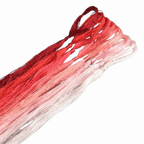 8 Skeins Mulberry Silk Floss Embroidery Thread Floss-Cross Stitch Threads China Silk Woven Jewelry Threads DIY Sewing Kits (06) - color: 06