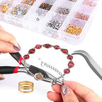 Hypoallergenic Earrings Hooks Hicdaw 2500Pcs Earrings Making Kit Earring Hooks with Jump Rings Earring Backs Pliers Tweezers Jump Ring Opener for DIY Jewelry Making