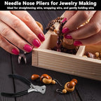 Jewelry Pliers,Nail Puller Tool for Carpenter，End Cutting Pliers，End Nippers for Zipper Install Stops,Jewelry Making Tools for Crafts - color: Black-end Cutting Pliers
