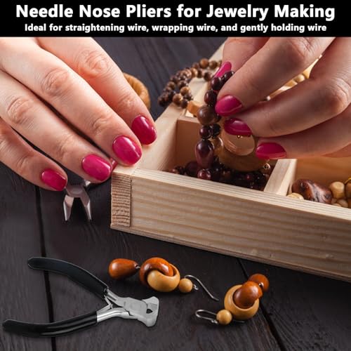 Jewelry Pliers,Nail Puller Tool for Carpenter，End Cutting Pliers，End Nippers for Zipper Install Stops,Jewelry Making Tools for Crafts - color: Black-end Cutting Pliers