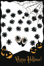 50pcs 3D Black Spider Nail Charms & Gems - Halloween DIY Nail Art Supplies - color: Spider-1