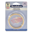 Beadalon German Style Wrapping Wire, Round, Gold Color, 26 Gauge, 20 m / 65.6 ft - color: Gold, size: 26 gauge / 65.6 ft