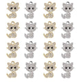 16-Pcs Crystal Jewelry Making Charms Silver Pendant Charm For Women Making Jewelry Crafts Rhinestone Charms - color: Swan-2
