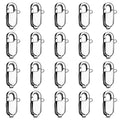 20PCS 9MM Lobster Clasps 316 Stainless Steel Lobster Claw Clasps Bulk for Necklace Bracelet Jewelry Making DIY Craft - color: Stainless Steel, size: 9MM