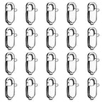 20PCS 9MM Lobster Clasps 316 Stainless Steel Lobster Claw Clasps Bulk for Necklace Bracelet Jewelry Making DIY Craft - color: Stainless Steel, size: 9MM