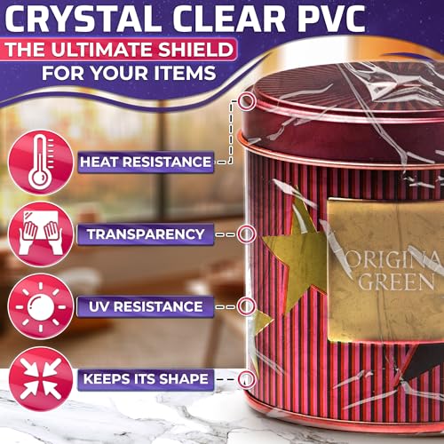 200 Pcs Heat Shrink Wrap Bags – 3 Sizes 3.93x5.90 (120) 7.67x9.64 (50) 9.64 x11.61 (30) – Clear PVC Film for Secure Gift & Soap Packaging for DIY Crafts | Mother's Day Bags for Gift Wrapping - size: 200 count (Pack of 1)