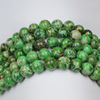 MJDCB 10mm Grass Green Imperial Jasper Gemstone Beads Round Loose Stone Bead for Jewelry Making Bracelets Necklaces - color: Grass Green Imperial Jasper, size: 10mm