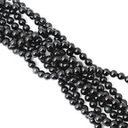 45PCS 8mm Natural Black Obsidian Gemstone Round Loose Beads Crystal Energy Stone Healing Power for DIY Jewelry Making 1 Strand 15" - color: Black Obsidian, size: 8mm