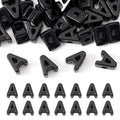 Craftora 30Pcs Black Acrylic Slider Letter A Bead Block Charm Chunky Bubble Alphabet Bead Large Hole Initials Beads for Keychain Bracelet Necklace Jewelry Making - color: Letter A
