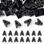 Craftora 30Pcs Black Acrylic Slider Letter A Bead Block Charm Chunky Bubble Alphabet Bead Large Hole Initials Beads for Keychain Bracelet Necklace Jewelry Making - color: Letter A