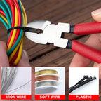 6 Inch Diagonal Cutting Pliers with Wire Stripping Holes Precision Side Cutter Sharp Diagonal Cutters Compact Wire Cutters Floral Wire Cutter for Crafting Wire Plastic Floral Cutting - style: Diagonal Cutting Pliers