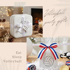 12-Pack Volleyball Portable Jewelry Box for Team Travel White Sport Jewelry Case Bulk Gifts for Volleyball Team Athletes & Sports Enthusiasts Christmas Events & Milestones - style: Square Volleyball