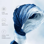 Natural 100% Silk Thread, Handmade Embroidery Thread Silk Floss 8 Colors 110m Each (73) - color: 73