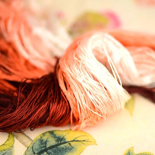 Natural 100% Mulberry Handmade Embroidery Silk Thread Silk Floss (30) - color: 30