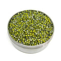 250 Rocailles PRECIOSA Seed Beads 6/0 (Approx. 4 mm), Mix of Yellow and Silver Metals - color: Yellow ( Yellow), size: 6/0 (approx. 4 mm) 250 stück / 8.82 oz Bulk Pack