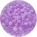 400pcs 8mm Acrylic Crackle Beads - Round Crystal Acrylic Craft Beads with Hole for Jewelry Making - Purple - color: 23-light purple, size: 8MM