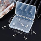Beebeecraft 10Pcs/Box Pendant Pinch Bails 925 Sterling Silver Ice Pick Pinch Bails Pendant Connector for Necklace Jewelry DIY Craft Making - color: Silver#4