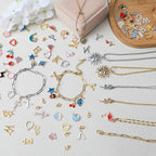 59FT 18K Gold Necklace Chains for Jewelry Making 12 Rolls Gold Plated Stainless Steel Jewelry Chains Kit with 52 Letter Pendants,Pliers,Jump Rings,Lobster Clasps Accessories for DIY Necklace Bracelet - color: 18k Gold Plated+Stainless Steel 59Ft