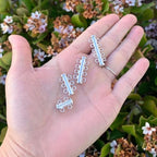 1pc Adabele Authentic Sterling Silver 3 Strands Multi-Strand Slide Lock Tube Clasp Set Tarnish Resistant for DIY Layering DIY Jewelry Making SS92-3 - color: White Gold/Rhodium Plated Sterling Silver, size: 3-Strand clasp - 1pc