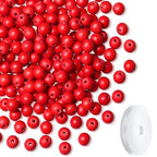 Natural Red Turquoise Stone Beads 100Pcs 8mm Crystal Beads Loose DIY Round Stone Bead for Bracelet Necklace Earrings Making - color: C-Red Turquoise, size: 100pcs