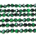 MJDCB Best Sellers Natural Stone Beads Faceted Polygon Green Tiger Eye Crystal Energy Stone Healing Power for Jewelry Making(8mm) - color: Green Tiger Eye