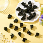30Pcs Large Hole Letter Beads Black Acrylic European Beads 3D Letters F Chunky Bead Initial Alphabet Bead for Key Chains Bracelets Necklace DIY Craft Bag Charm Kit Arts Projects - color: Black-F