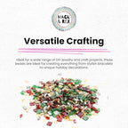Mack and Rex Tila Bead Mixes (Festive) – Full Size Tila, Half, and Quarter – Includes Beautiful Gold-Plated Quarter Tila Beads - qtl0191, qtl191, qtl-191 – Ideal for Jewelry Making - color: Festive, size: 10 Gram Bag
