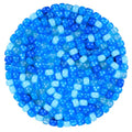 Plastic Pony Beads for Jewelry Making, 1200 Pieces, Multi-Color, 0.35 x 0.22 inch, DIY Craft Beads for Bracelets and Hair Braids (Aqua) - color: Aqua