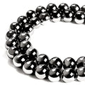 60pcs 6mm Black Hematite Beads Natural Gemstone Beads Round Loose Beads for Jewelry Making - color: Black Hematite, size: 6mm