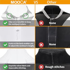 MOOCA 2 Pcs Deluxe Medium Necklace Chain Jewelry Display Holder, Jewelry Stand, Necklaces Display Mannequin Bust Stand, White Faux Leather - color: 1) Whit Faux Leather, 2 pieces